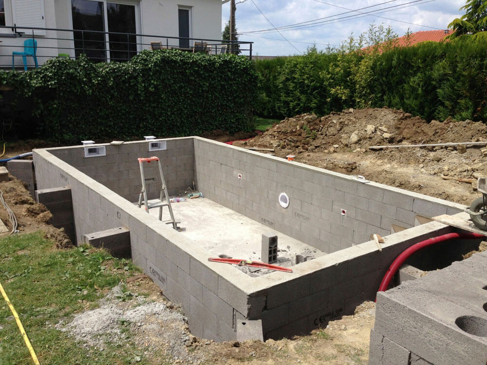 piscine beton arme