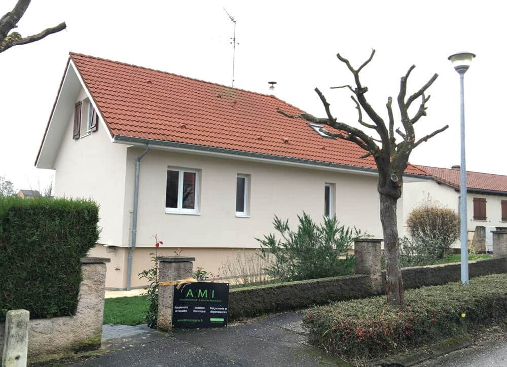 AMI Lorraine - Isolation d'une maison par l'extérieur en Meurthe-et-Moselle