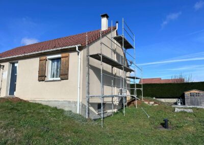 Façade avant travaux de ravalement de façade avec enduit par AMI Lorraine