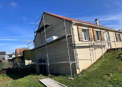 Façade avant travaux de ravalement de façade avec enduit par AMI Lorraine, vue 3